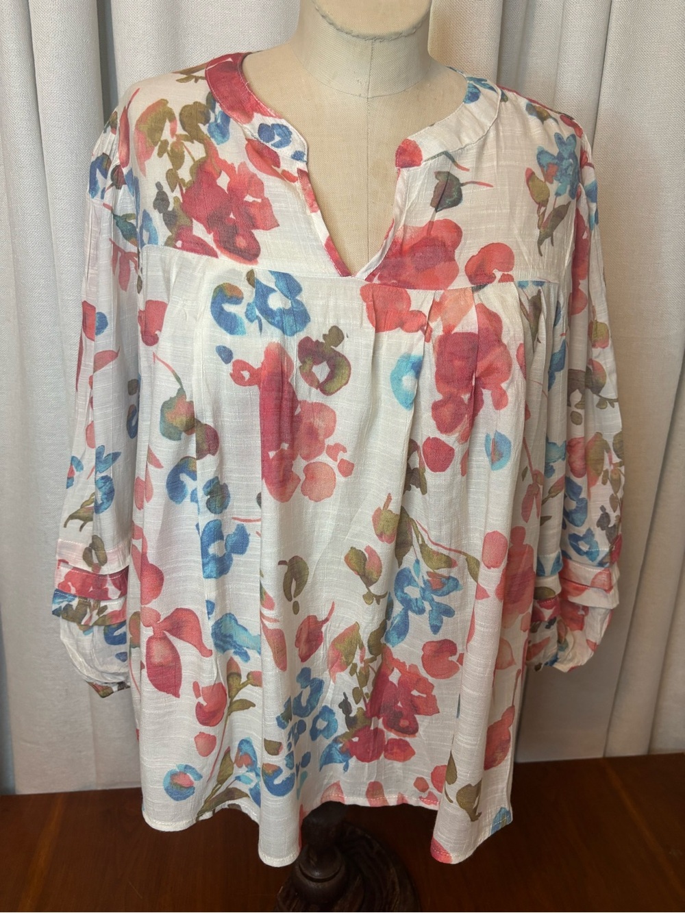 Zac& Rachel Floral Boho Top Medium